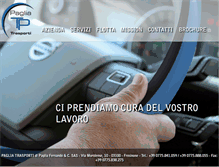 Tablet Screenshot of pagliatrasporti.com